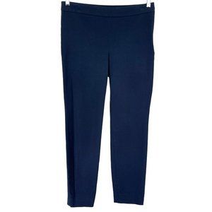 Talbots Women's Blue Chatham Ankle Straight‎ Leg Side Zip Dress Work Pants Sz 6